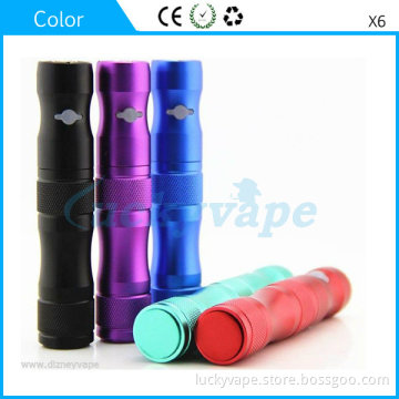 X6 E Cigarette Battery with Unique Design 1300mAh E Cig Battery